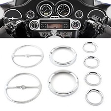 Für Harley Electra Glide Street Glide 1996-13 Radio Gauge Inner Fairing Trim Kit