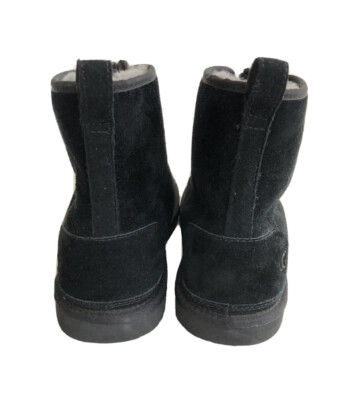 UGG Harkley  Black Suede Sherpa-Lined Winter Boots UGG Harkley Fleece Lined Snow Boots Black 1016472-BLK main image 2