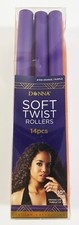 Donna Soft Twist Rollers, For All Hair Types - 10 Inches Long 14 Pieces