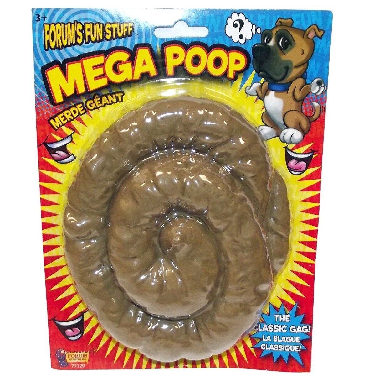 MEGA PILE OF FAKE DOG POOP Prank Joke Gag Gift Big Rubber Jumbo
