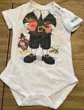 THANKSGIVING PILGRIM BOY Infant 1 Pc. Bodysuit, Just Add A Kid, Size 6M, Used