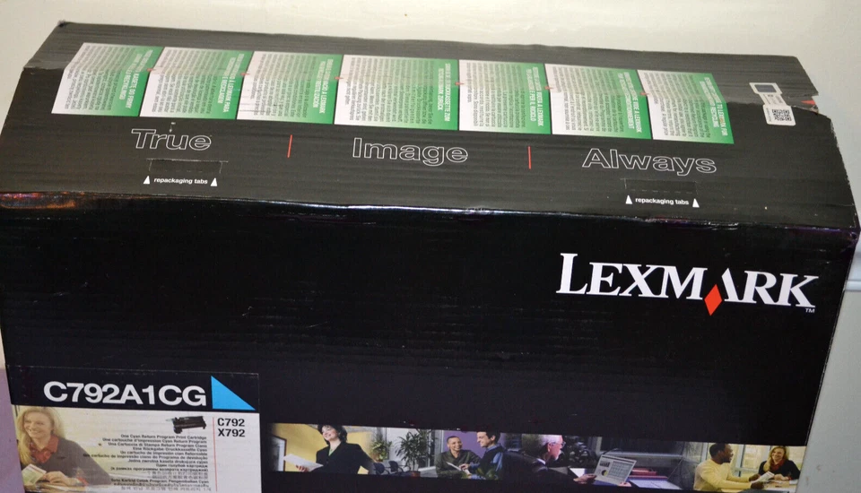 Cartucho de tóner de impresión original Lexmark C792A1CG cian programa de devolución---nuevo sellado Foto 2 de 4