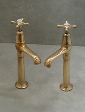 Tall, Dent  Hellye long reach pillar taps belfast sink antique faucet victorian