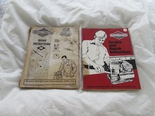 Pair Vintage Briggs and Stratton Engines Service and Repair Manual 1975 1976 
