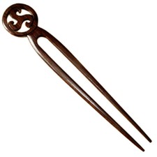 Exclusive Haarnadel Haargabel Holz Edel Wood Hairpin Handarbeit Design HN023