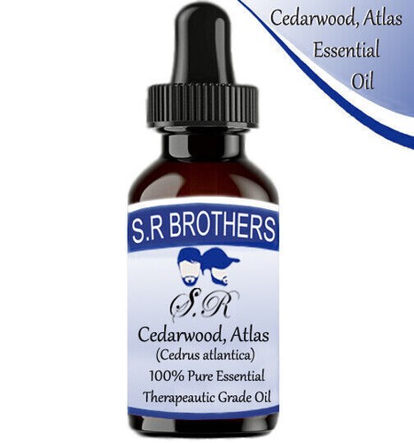 S.R.Brothers Cedarwood Atlas 100% Pure Cedrus Atlantica Essential Oil - Picture 2 of 8