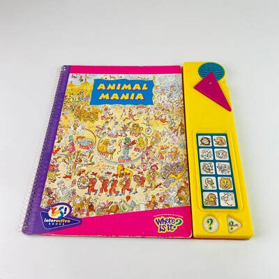 Vintage Animal Mania Where Is It? Interactive Book