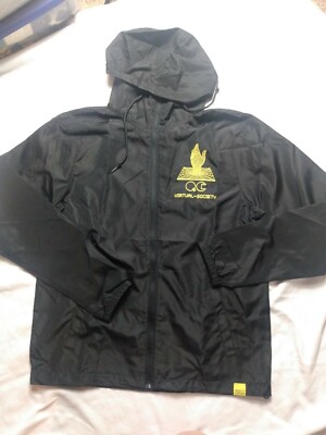 QC DIGITAL WORLD wind breaker jacket BLK virtual society small