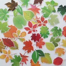 40PCS Leaves Fall Nature Plants Stickers - St...