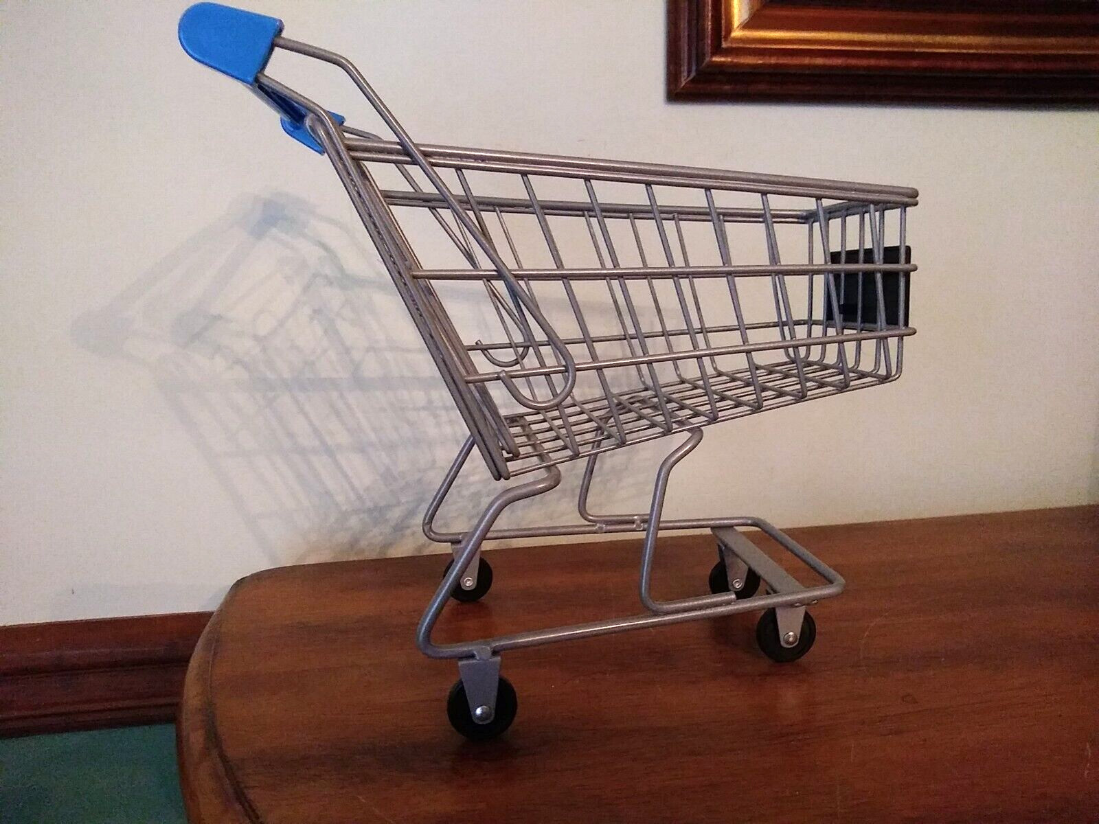 Mini Wal-Mart Toy Shopping Cart Metal ~ Logo Sign-image