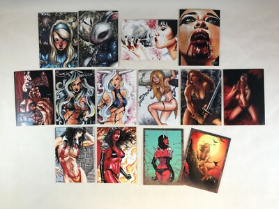 WOMEN OF DYNAMITE WHITE HOT Complete BASE CARD SET Breygent 2015 w/ 2 PROMOS