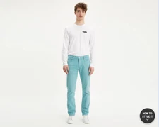 NWT Levis 511™ Slim Fit Colored Jeans  DUSTY TURQUOISE - BLUE (045113611)