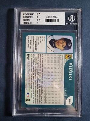 Ichiro Suzuki 2001 Topps ROOKIE baseball card #726 Seattle
