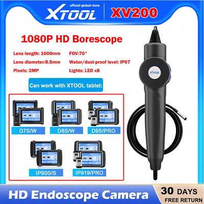 XTOOL XV200 Endoscope Car HD Borescope Inspection Camera for D8S D9S PRO Scanner