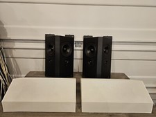 Triad Gold On-wall Bi-pole Surround Speakers - Pair - White - Tested - Very Rare