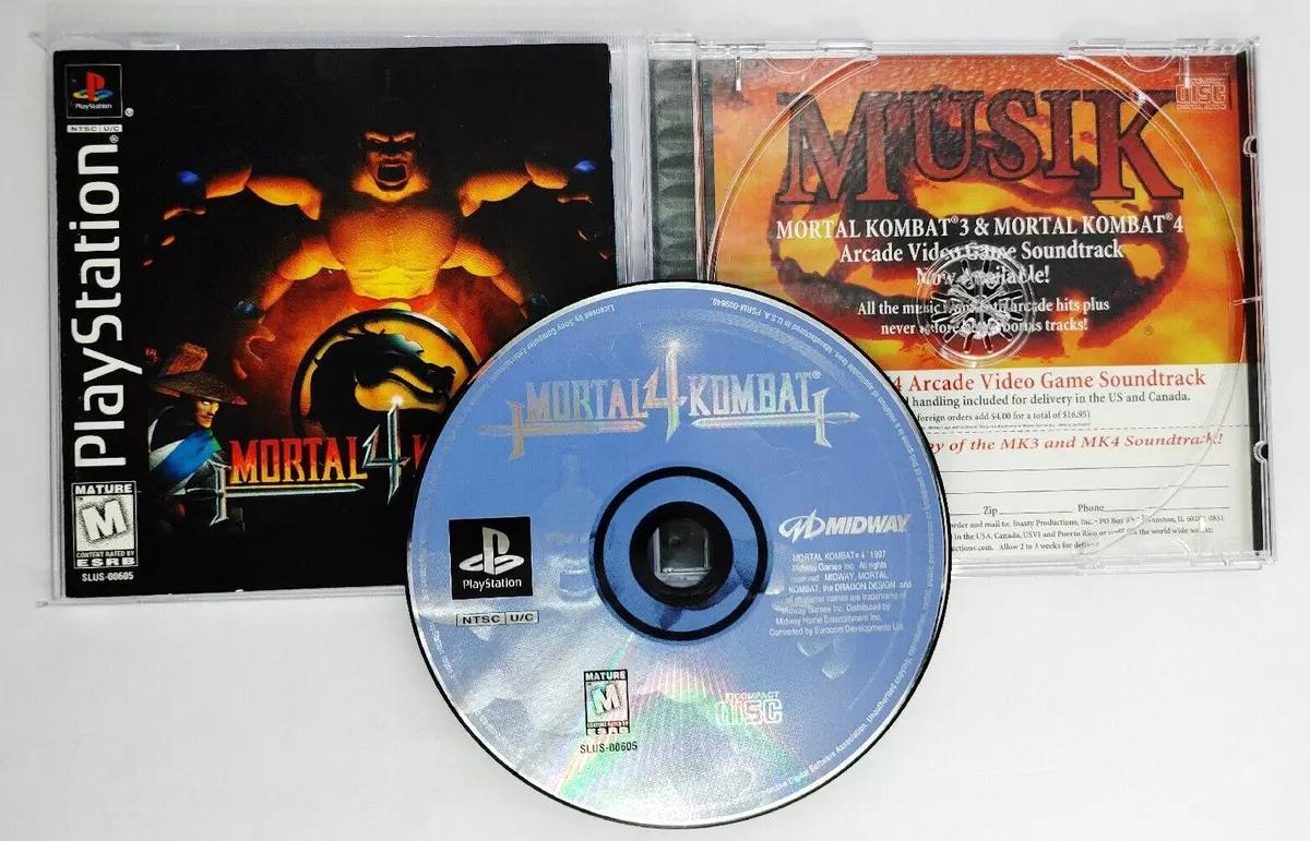 Mortal Kombat 4 (Greatest Hits & Registration) PS1 Game And Manual Only  Tested