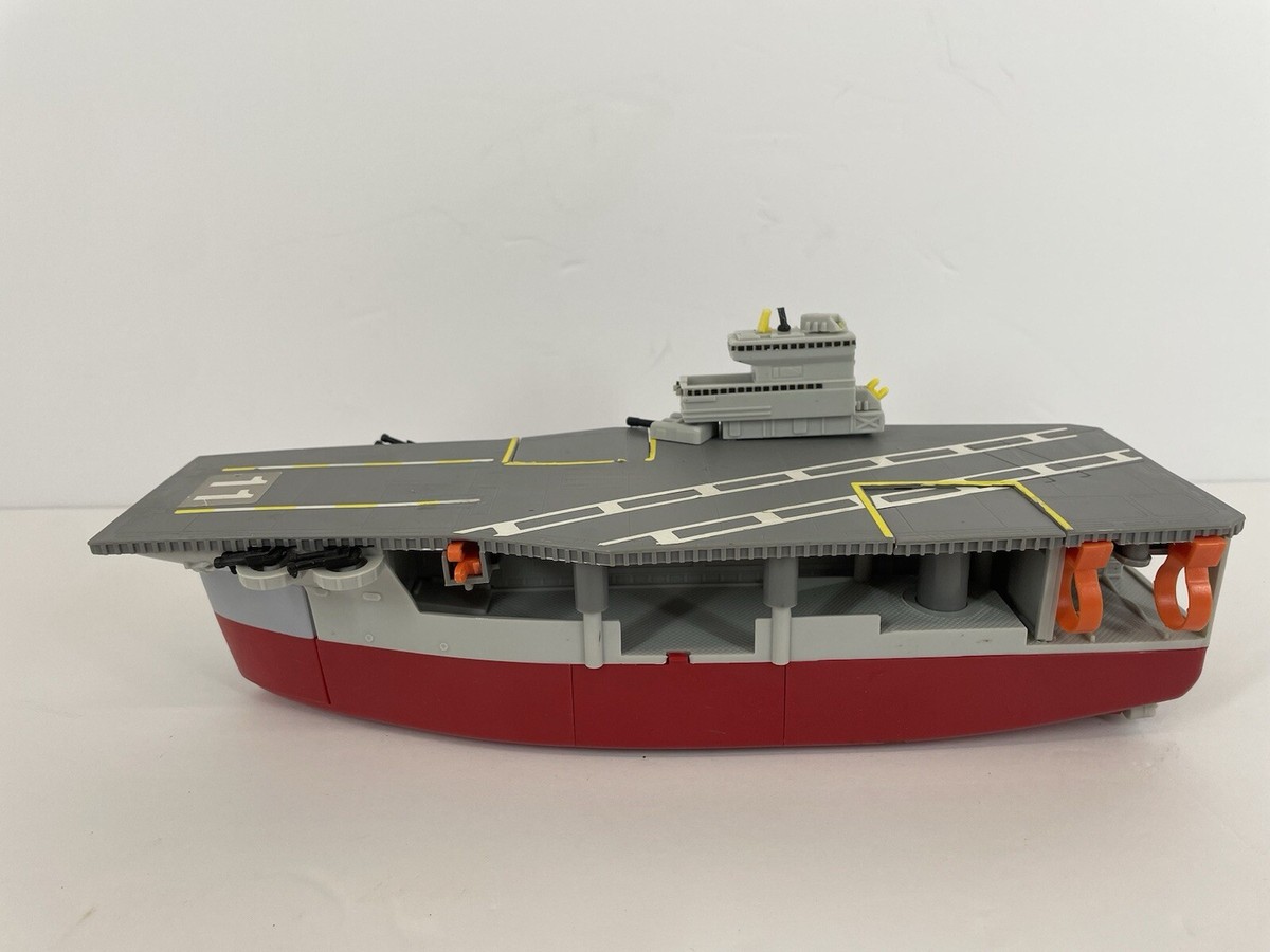 Vintage 1988 Galoob Micro Machines Aircraft Carrier Play Set~As Is