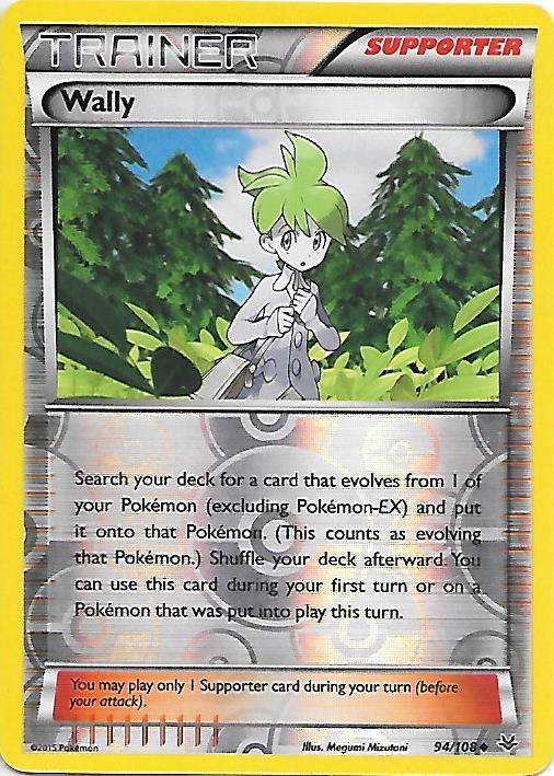 WALLY 94/108 XY Roaring Skies Reverse Holo Pokemon Card EX