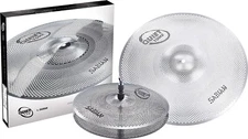 Sabian Quiet Tone 3 Piece Cymbal Set/New-Warranty/Model # QTPC501/w-Cymbal Case