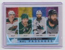 2021-22 Upper Deck NHL Passages Brent Burns San Jose Sharks #PA-3