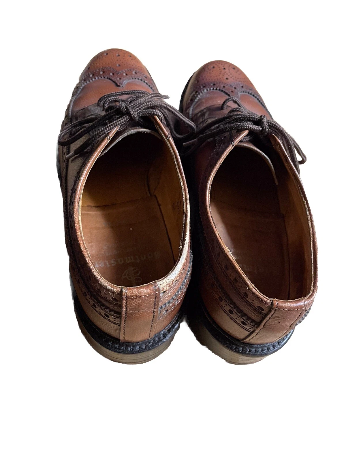 THOM BROWNE Derby Bootmaster By Thom McCan in pelle marrone ciottolato lungo alare