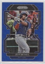 2022 Panini Prizm Tier III Blue Wave Prizm 56/60 Jeff McNeil #244 9pa