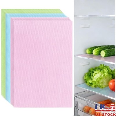 EVA Refrigerator Mats Waterproof Slip Resistant Kitchen Organizers 12 Pack New