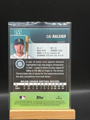 2022 Stadium Club #255b Cal Raleigh image 2