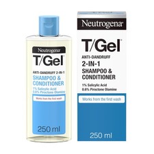 Neutrogena T/Gel 2 in 1 Anti-Dandruff Shampoo and 250 ml (Pack of 1) 