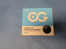 USB Portable Conference Speaker Phone 360  Omnidirectional Microphone, New