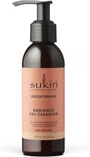 Sukin Brightening Radiance Gel Cleanser 125ml Vegan Natural Face Wash
