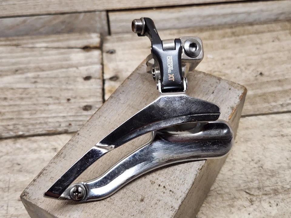 Vintage Shimano Deore XT FD-M735 Front Derailleur 31.8 Bottom Pull 3x Road Japan - Image 2 of 4