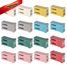 16 Pcs 32v Mini Slotted Automotive Mcase Shaped Cartridge Fuse Kit...