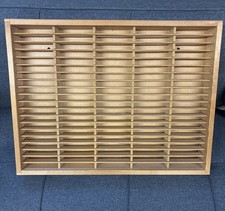 Napa Valley Box Co. Wood 100 Cassette Tape Wood Wall Storage Holder Rack Case