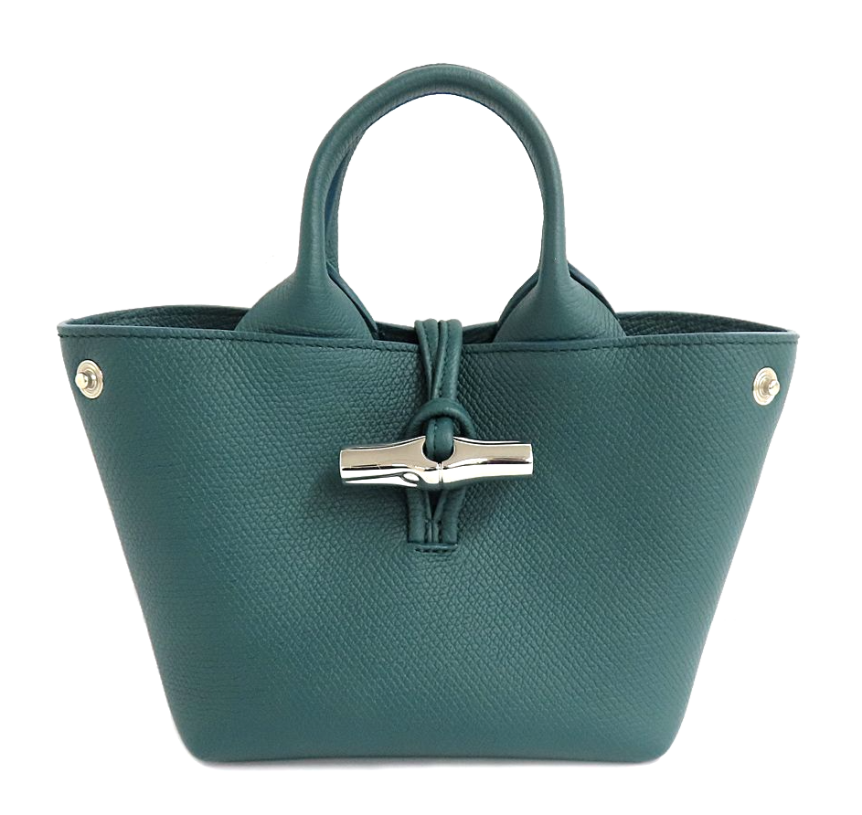 Longchamp Le Roseau XS Top Handle Bag Cedar Leather 2Way Crossbody