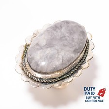 Valentines Sale 925 Silver Genuine Howlite Wedding Elegant Ring Jewelry Size 7.5