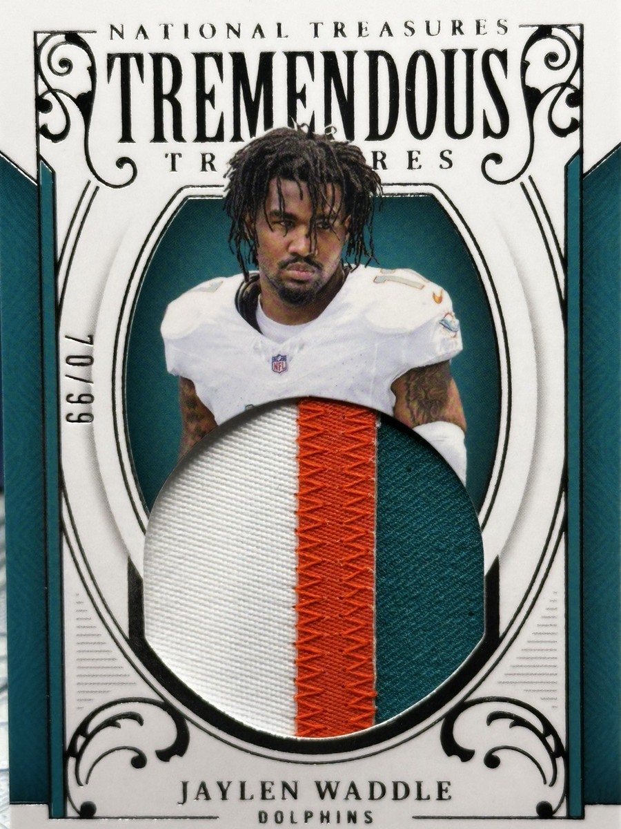 2025 National Treasures Jaylen Waddle Tremendous Treasures,SSP/99