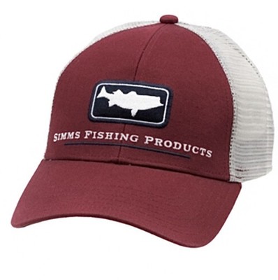 Simms Fishing Striper Icon Trucker Cap Rusty NoGlare Black Underbrim NEW & RARE!
