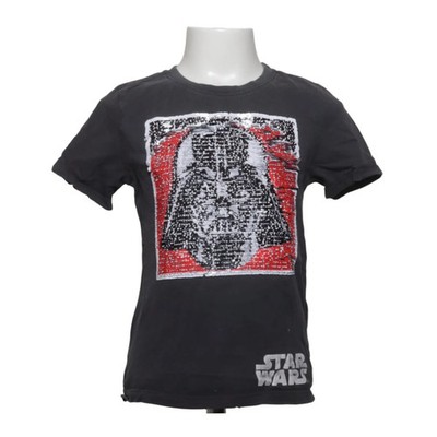H&M, T-shirt, Größe: 122/128, Grau/Mehrfarbig, Baumwolle, Print, Jungen #Fns