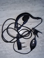 2PCS G-Shape Walkie Talkie Earpiece with PTT Mic 2 Pin Two Way Radio Headset