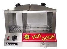 Adcraft HDS-1300W/100 Hot Dog and 18" W x 14.25" D x 16" H, Stainless Steel