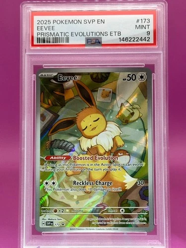Pokémon TCG Pokémon Eevee Eevee Promo Holo Blackstar 173 PSA 9