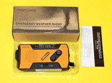 Emergency Solar Hand Crank Weather Radio 2000mAh Power Bank Charger Flash Light