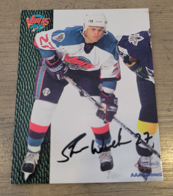 STEVE WALKER 1996-97 DETROIT VIPERS IHL AMERITECH TEAM ISSUE PROMO HOCKEY CARD