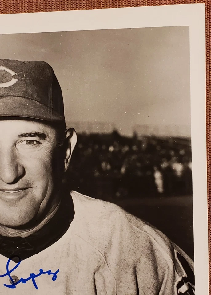 Al Lopez Auto Cleveland Indians Dodgers Pirates Baseball 8x10 Photo JSA HOF - Image 3 of 4