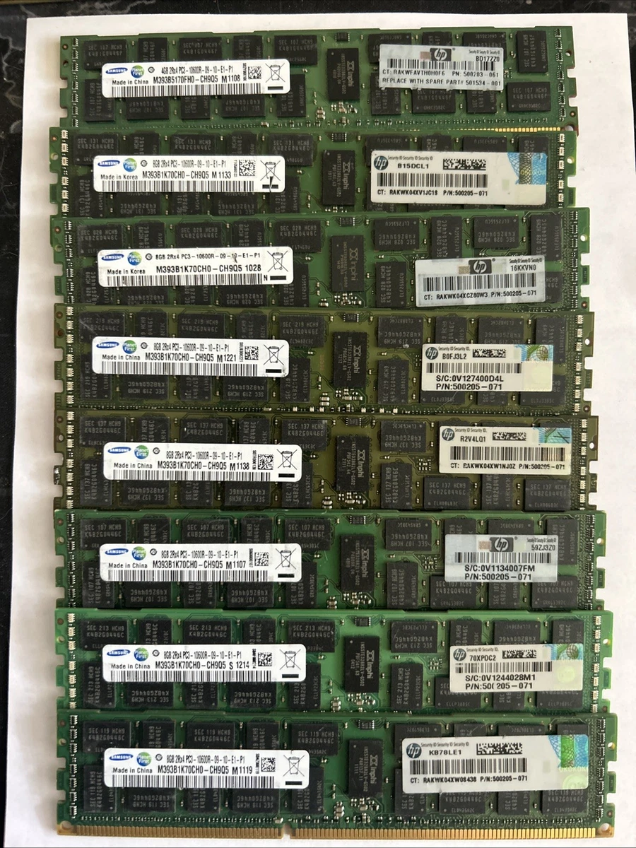 PC3-10600R (DDR3-1333) Bus Speed Network Server Memory (RAM) for