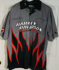 Vintage 2006 Harley Davidson Racing Shirt Men XL Screamin Eagle Embroidered Y2K