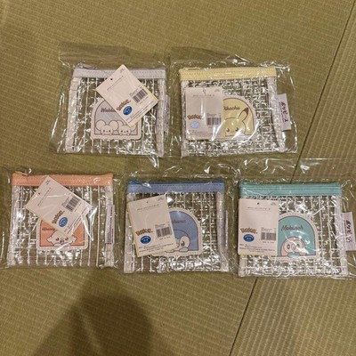 Complete all 3 coins PokéPiece Mini Clear Pouches #68fb24