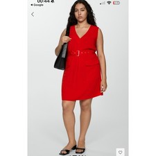 Mango Red Mini Dress