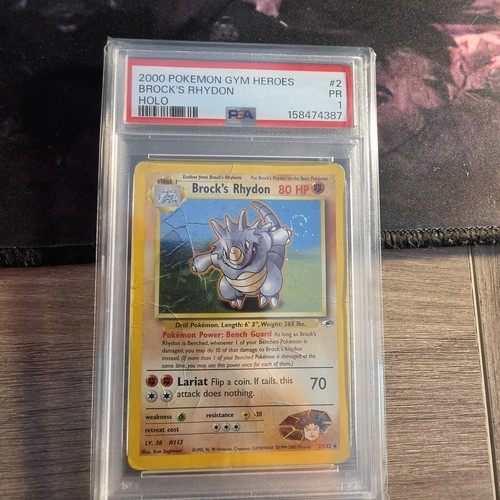 Brock's Rhydon (Unlimited) graded PSA 1 for sale on eBay